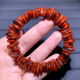天然玫瑰红极光水晶随形手链Auralite23紫钛晶紫幽灵手串饰品男女