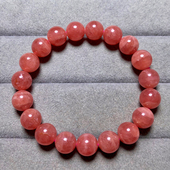 天然阿根廷红纹石手链冰种招正桃花水晶爱情姻缘一物一图送礼物女