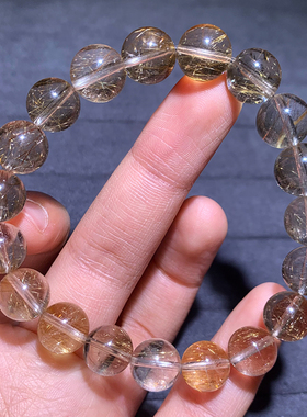 天然发晶水晶手链礼物情侣款配饰