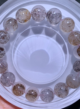 天然胶花小树单圈水晶手串饰品女