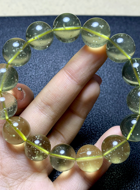 天然冰透黄金陨石单圈手链饰品女