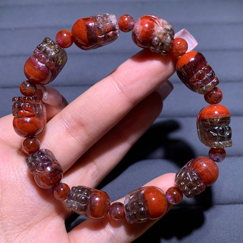 天然极光貔貅随形手链饰品水晶女