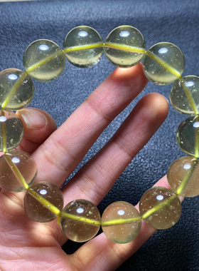 天然利比亚黄金陨石单圈手链冰透