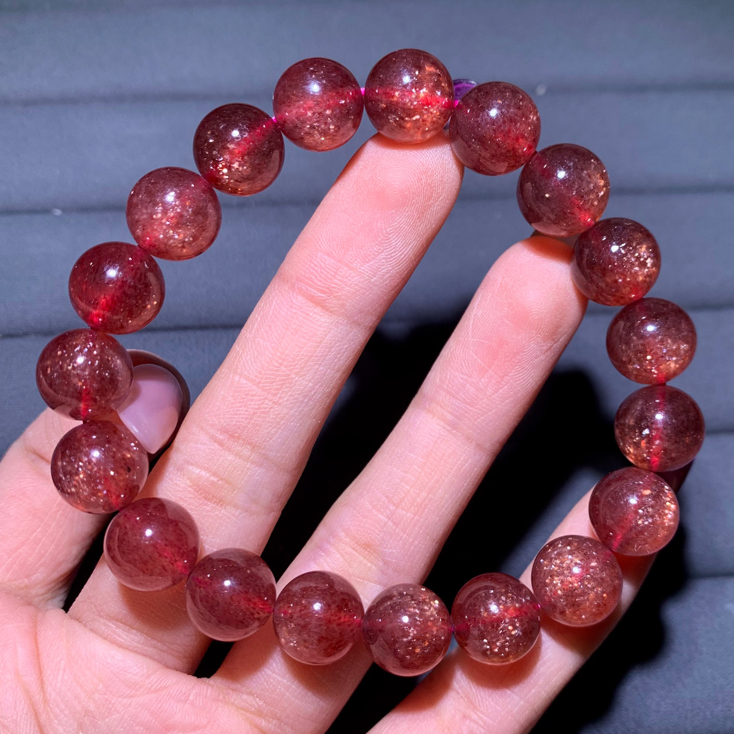 天然星光草莓晶单圈水晶手串桃花手链粉晶饰品送生日礼物女情侣款,饰品/流行首饰/时尚饰品新,手链,淘宝优惠券,粉丝福利购,淘宝优惠卷