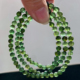天然巴西绿碧玺三圈手链老矿宝石手串清新水晶饰品礼物情侣款 男女