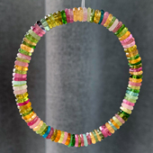 天然碧玺盘珠随形手链巴西老矿彩虹糖果宝石手串饰品闺蜜礼物情侣