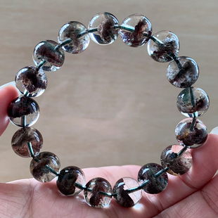 天然半盆红幽灵单圈手链千层山聚宝盆绿幽灵正品一物一图情侣男女