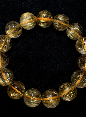 天然金发晶单圈手串顺发巴西浓密