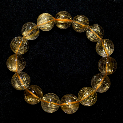 天然金发晶单圈手串顺发巴西浓密