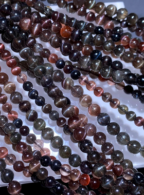 天然猫眼方柱石手链饰品送礼情侣