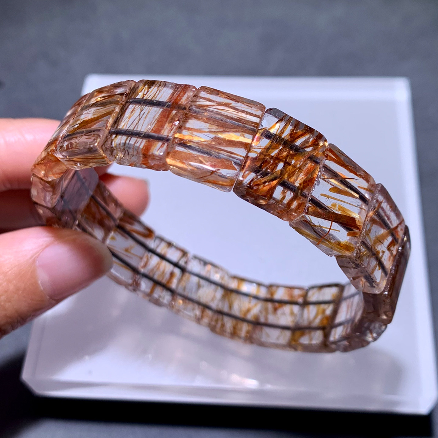 天然黑金超手排礼物百搭饰品男女