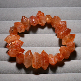 天然金太阳随形手链坦桑尼亚金太阳长石手串日光石饰品礼物水晶女