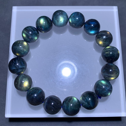 天然冰种星空拉长石手链礼物饰品