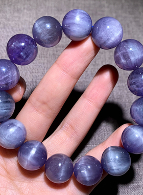 天然紫锂辉石手链单圈冰透薰衣草水晶手串时尚配饰情侣饰品送礼品