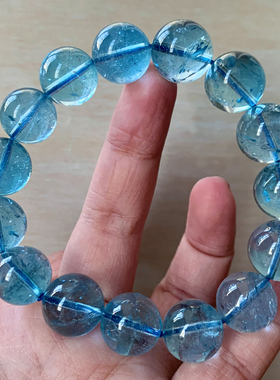 天然大颗粒托帕石手链饰品礼物女