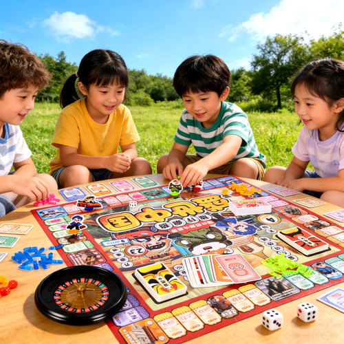 大富富翁世界之旅豪华版儿童版桌面游戏多人棋盘经典亲子正版中国