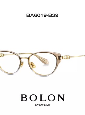 新款BOLON【杨紫同款】暴龙近视眼镜框架猫眼镜架光学镜女BA6019