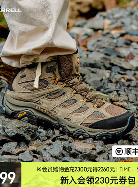 MERRELL迈乐MOAB3 GTX户外专业防水登山鞋男女款防滑中高帮徒步鞋