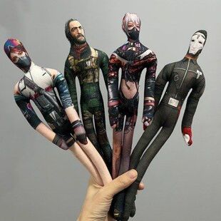 三角洲行动老鼠干银翼监狱长抽象玩偶内置铁丝骨架随意造型玩偶