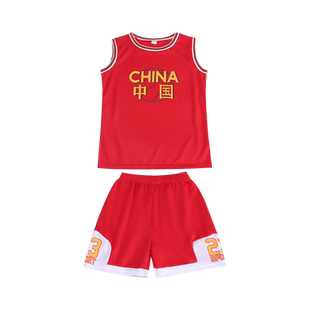 儿童篮球服套装男童女童篮球训练服球服勇士球衣30号