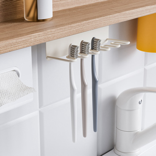 【磁吸新升级】柜底牙刷架