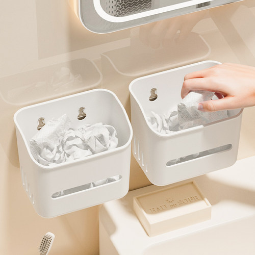 卫生间垃圾桶免打孔壁挂式