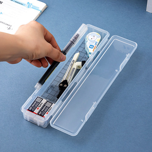 简约铅笔盒文具盒笔盒圆珠笔签字笔钢笔盒子考试便携外出商务笔袋