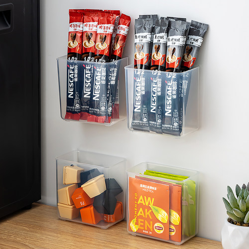 桌面咖啡胶囊收纳盒壁挂式免打孔