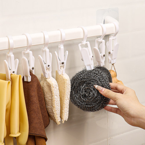 厨房钢丝球抹布壁挂置物架