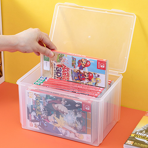 Switch游戏卡带保护盒收纳盒桌面透明方形储物盒子家用物品摆放架