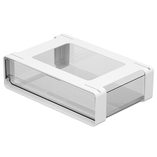 桌下隐形抽屉式收纳盒学生宿舍办公室桌面笔筒文具桌底笔盒置物架