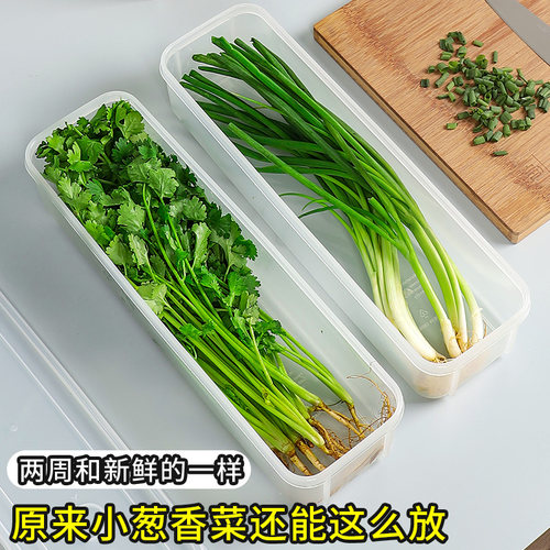 冰箱收纳保鲜盒香菜大葱小葱