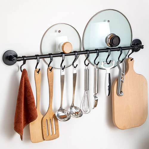 厨房挂钩免打孔锅铲置物架可旋转