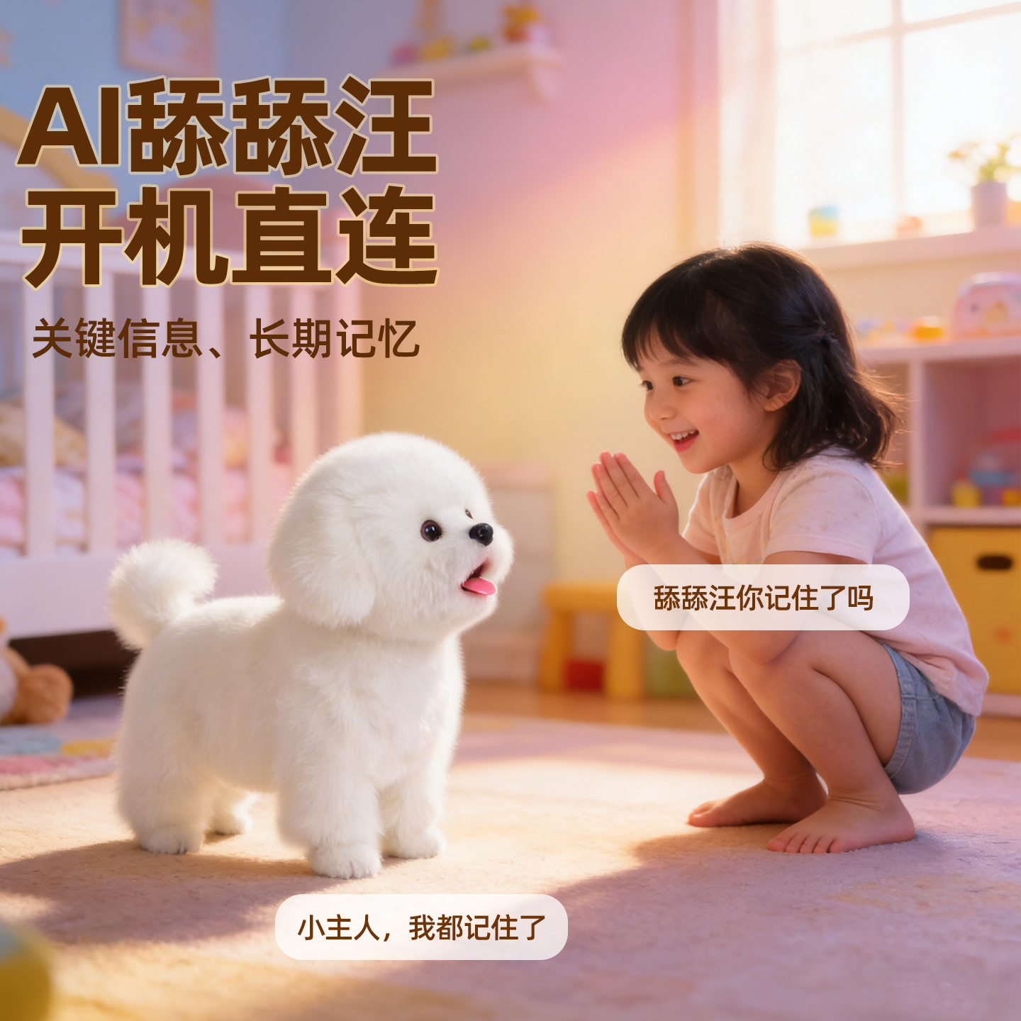 科迈特AI舔舔汪玩具狗马尔济斯