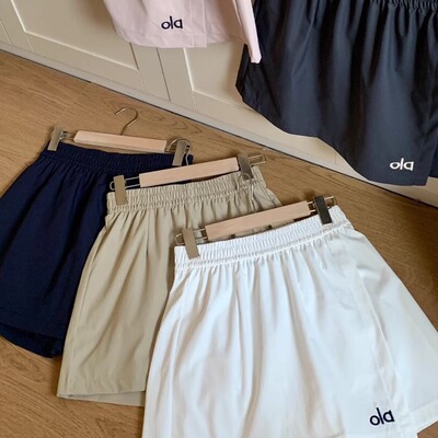 纯色刺绣拼接设计感三分短裤女2025夏季新款显瘦百搭薄款简约短裤