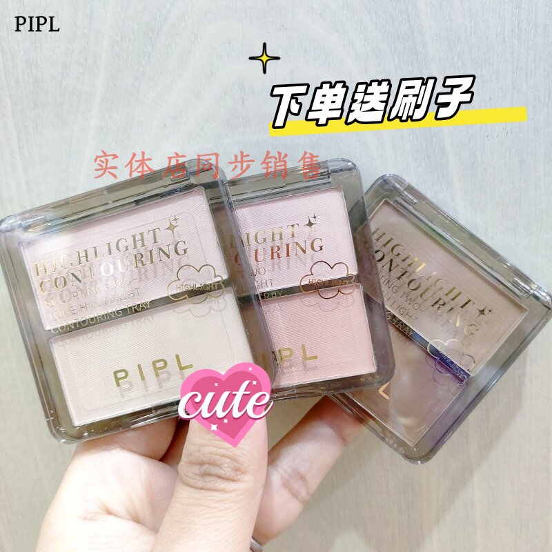 高光修容腮红一体盘彩妆侧影提亮