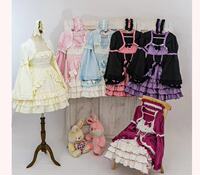 A Japanese lolita sweet nine-color team best friend, Komatsu Gao, a halter dress with detachable sleeves and a cabbage set thumbnail 6