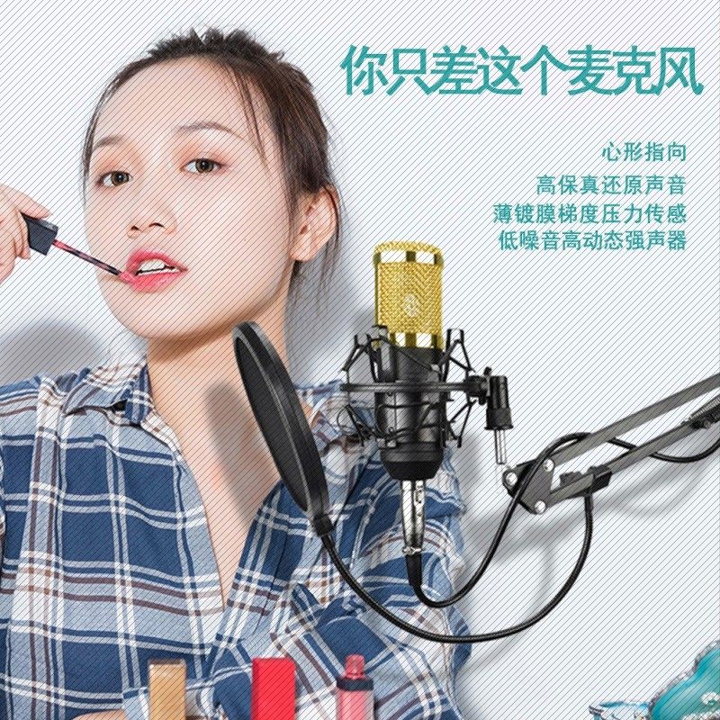 通用手机电脑主播电容麦克风直播设备网红专业唱歌全民K歌话筒