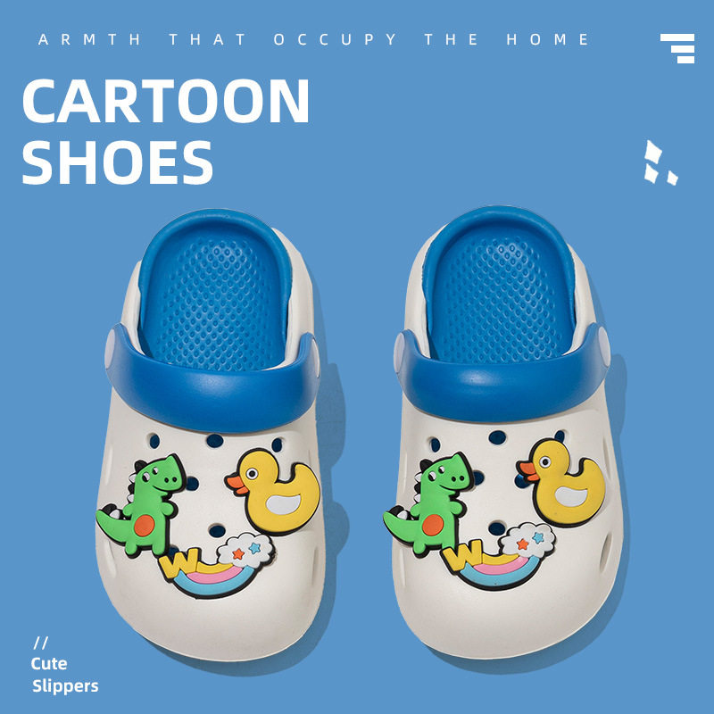 新款夏季儿童拖鞋卡通可爱透气小恐龙洞洞沙滩宝宝凉拖鞋百搭包头,童鞋/婴儿鞋/亲子鞋,儿童洞洞鞋,淘宝优惠券,粉丝福利购,淘宝优惠卷