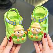 韩版 儿童凉鞋 夏新款 男女童软底防滑1岁2幼儿宝宝防水学步卡通可爱