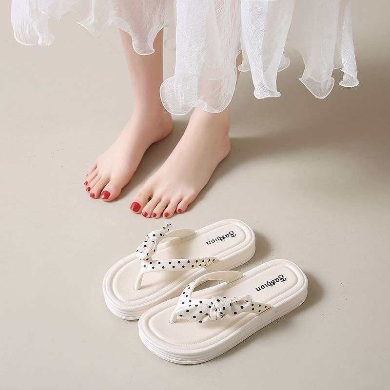 人字拖女时尚百搭夏外穿夹脚可爱蝴蝶结沙滩鞋夹板鞋平底凉拖学生,女鞋,人字拖,淘宝优惠券,粉丝福利购,淘宝优惠卷