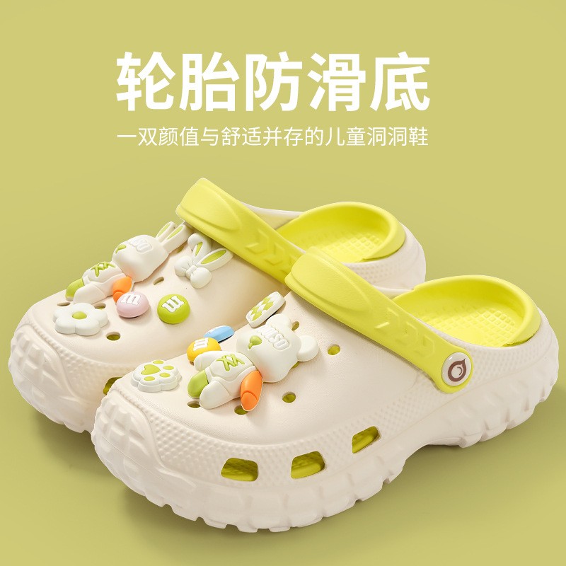 儿童洞洞鞋男童拖鞋女童夏季新款