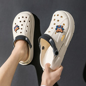 旅行包头拖鞋 洞洞鞋 男夏外穿卡通潮流家居情侣防滑洞洞凉鞋 女学生