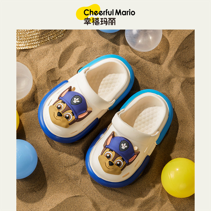 软底宝宝凉拖洞洞鞋家居海边汪汪队儿童拖鞋夏季男童沙滩卡通防滑
