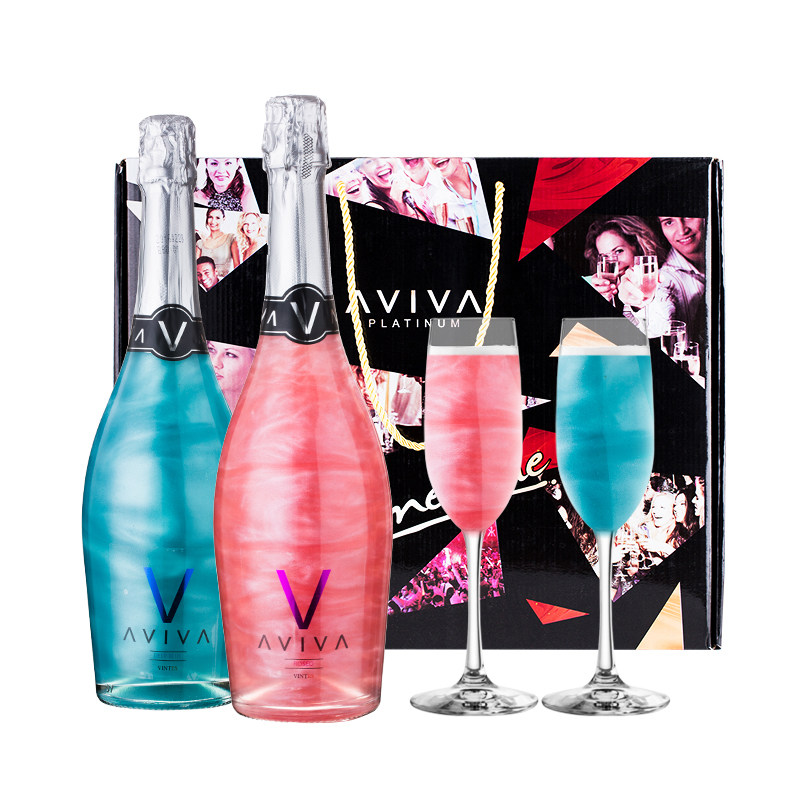 【送礼盒双瓶套装】西班牙AVIVA火焰魔幻云起泡甜气泡星空酒包邮在类目 酒类, 葡萄酒中 - 来自Buy2taobao.com提供专业的淘宝代购服务