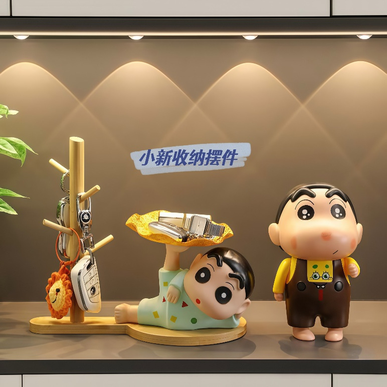 可爱卡通托盘玄关钥匙收纳托盘