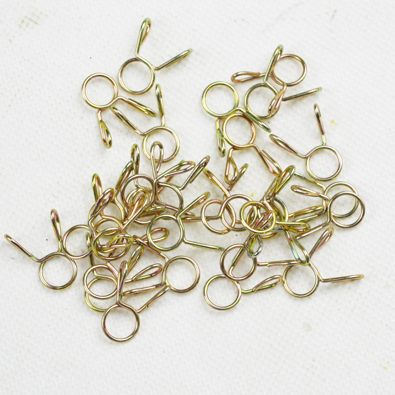 摩托车油管卡簧高弹力化油器油管卡箍踏板车汽油管负压管金属卡圈