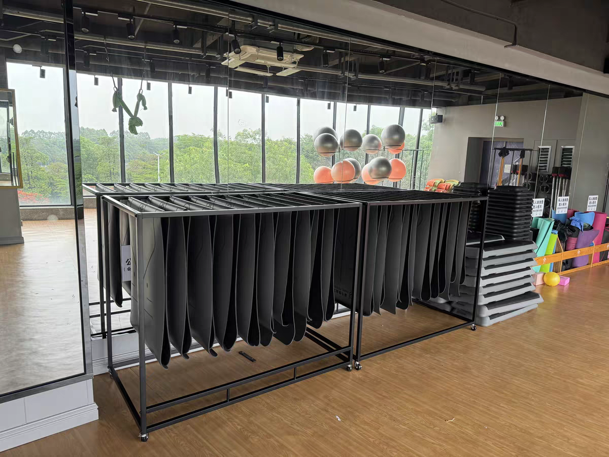 瑜伽垫收纳架子神器健身房家用工具瑜伽舞蹈馆多层整理置物架落地