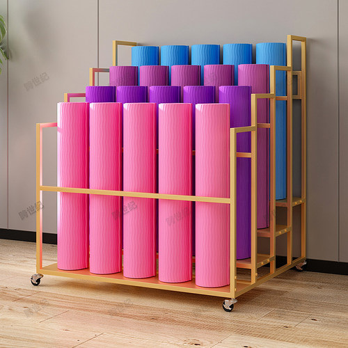 瑜伽垫收纳架大容量瑜伽垫放置架