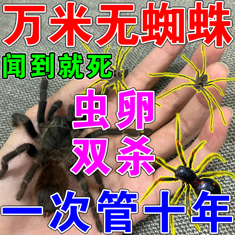 杀蜘蛛专用药家用室内卫生间阳台灭长腿蜘蛛蜈蚣蚂蚁克星杀虫剂粉
